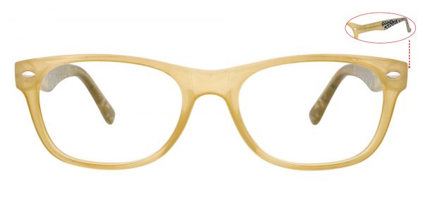 Hyde Rectangle Prescription Glasses - Brown