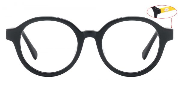 Steel City Round Prescription Glasses - Black