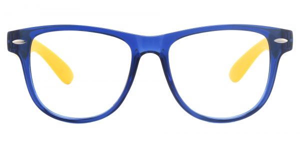 Radio Square Prescription Glasses - Blue