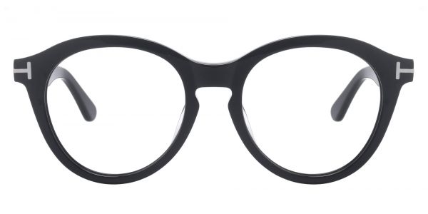 Hayden Round Prescription Glasses - Black