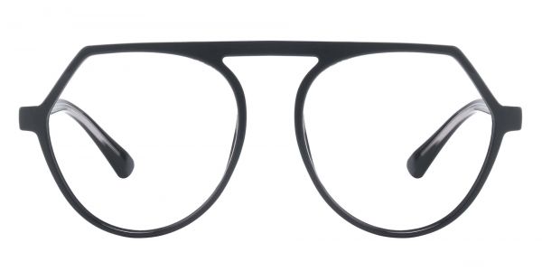 Cascade Aviator Prescription Glasses - Black