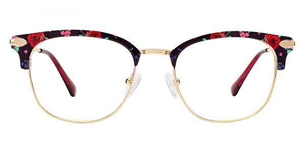 Webster Browline Prescription Glasses - Floral