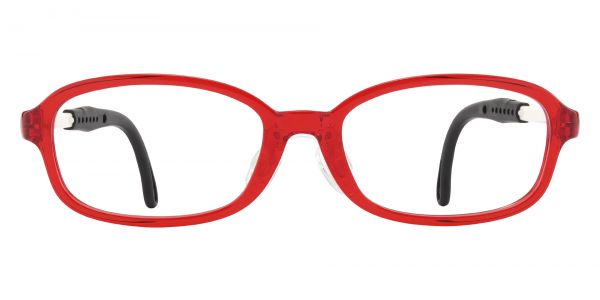 Carlson Rectangle Prescription Glasses - Red