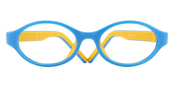 Abbott Oval Prescription Glasses - Yellow