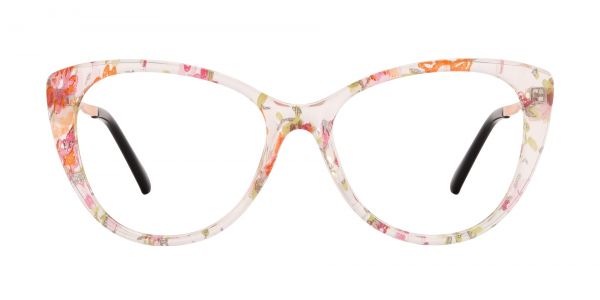 Roma Cat Eye Prescription Glasses - Floral