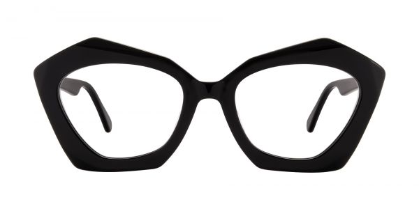 Marnie Geometric Prescription Glasses - Black