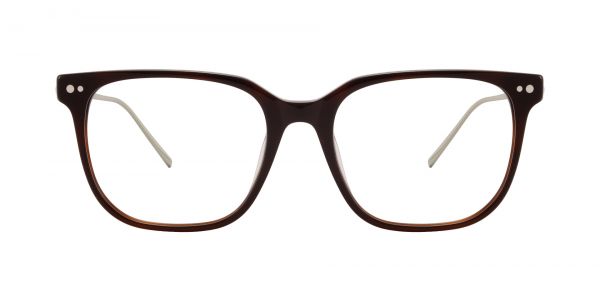 Hogan Rectangle Prescription Glasses - Brown