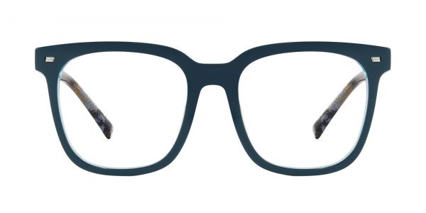 Horton Oversized Square Prescription Glasses - Blue