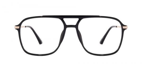 Curry Aviator Prescription Glasses - Black