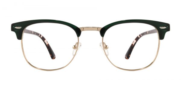 Salvatore Browline Prescription Glasses - Green